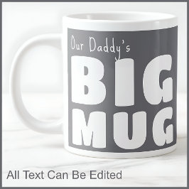 Vater Daddy Custom Big Tasse Gray C19 Funny Novelt