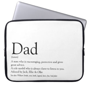Vater Daddy ist der beste Vater der Welt und defin Laptopschutzhülle