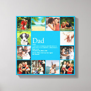 Vater Daddy Papa Definition 12 Foto Himmelblau Leinwanddruck