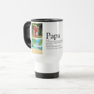 Vater Daddy Pater Definition 4 FotoCollage Reisebecher
