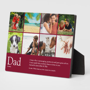Vater Daddy Pater Definition 8 Foto Spaß Burgund Fotoplatte