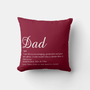 Vater Daddy Pater Papa Definition Skript Burgund Kissen