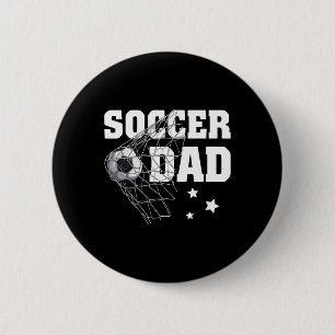 Vater Daddy Soccer Sport Lover Fan Fathers Da Button