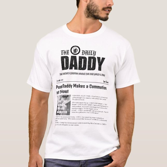'Vater Daily News' , in denen die sonnigen Vater S T-Shirt (Vorderseite)