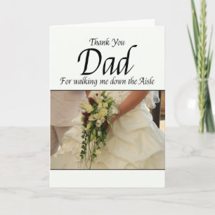 Vater Danke, dass du mich durch Aisle gehst Dankeskarte