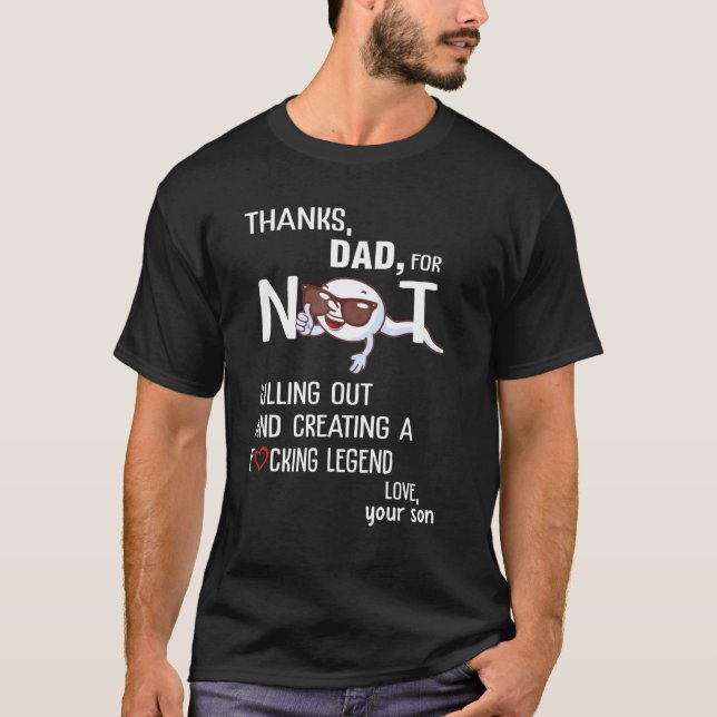 Vater dankt dafür, dass sie sich nicht zurückgezog T-Shirt (Vorderseite)