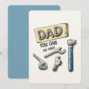 Vater, das kannst du reparieren! Funny DIY-Inspiri Einladung