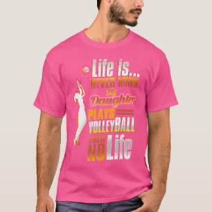 Vater Daughter Volleyball Volleyball Eltern T-Shirt