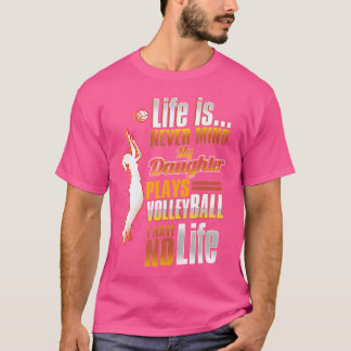 Vater Daughter Volleyball Volleyball Eltern T-Shirt