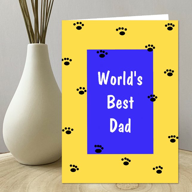 Väter Day Card vom Hund - Welten Bester Vater Karte (Von Creator hochgeladen)