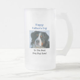Väter Day Hund Vater Welten Bestes Pet Foto Mattglas Bierglas
