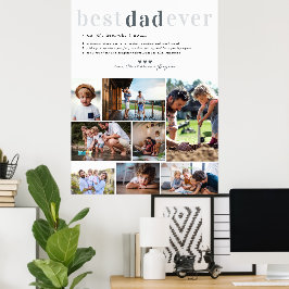 Vater-Definition | 8 FOTO PERSONALISIERT Poster