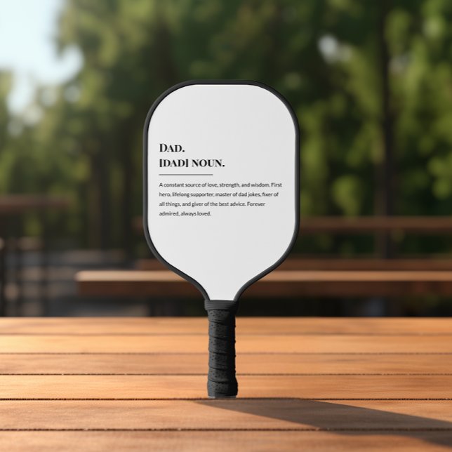 Vater Definition 🏓 💙 | Vatertag Geschenk für Spo Pickleball Schläger (Von Creator hochgeladen)