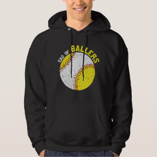 Vater der Ballers Baseball-Familien-Design Hoodie