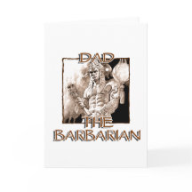 Vater der Barbarian Grußkarte