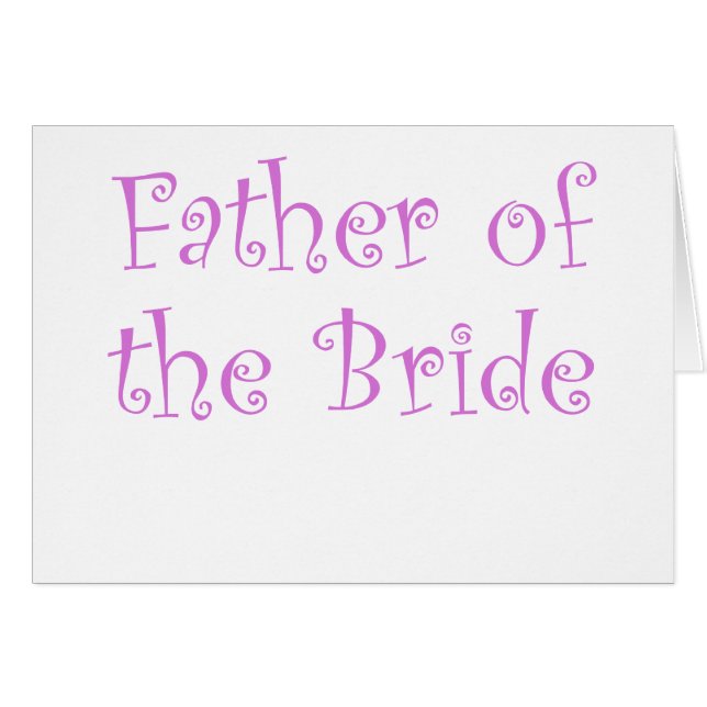 Vater der Braut (Vorderseite (Horizontal))