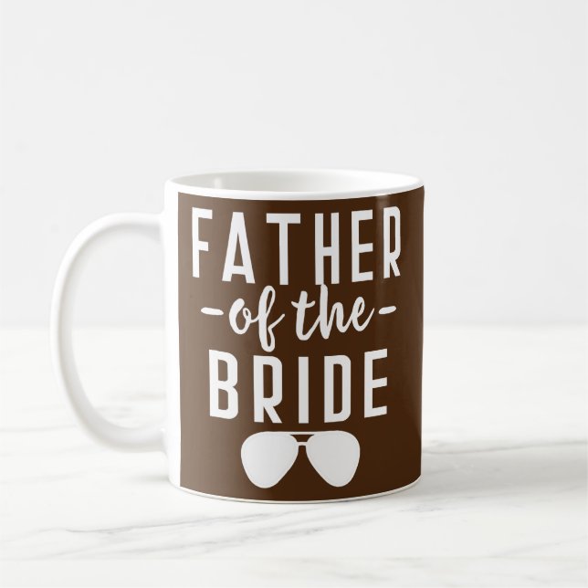 Vater der Braut Bachelor Hochzeit Vater Tochter Kaffeetasse (Links)