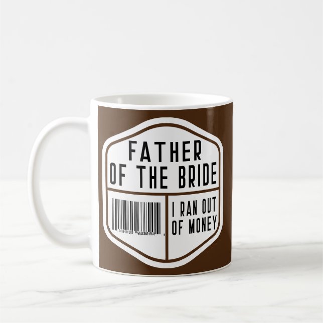 Vater der Braut Bachelor Hochzeitssuche Kaffeetasse (Links)