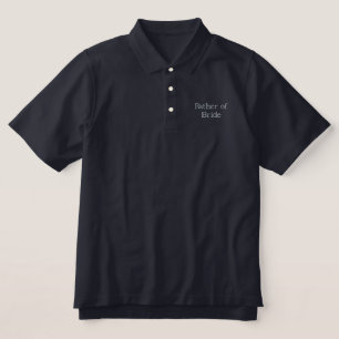 Vater der Braut besticktes Polo-Shirt
