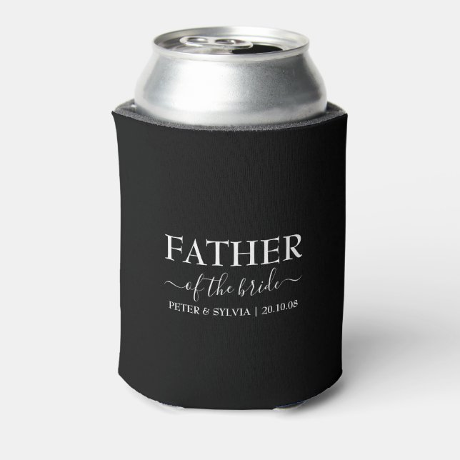 Vater der Braut-Braut-Sitte Dosenkühler (Kanne Rückseite)