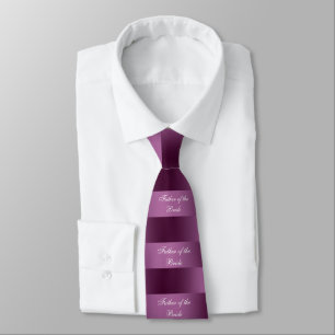 Vater der Braut, Burgund & Pink Krawatte
