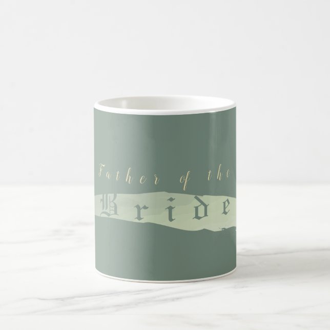 "Vater der Braut"Drk.Aquamarin Hochzeitstext "Lieb Kaffeetasse (Mittel)
