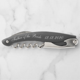 Vater der Braut Elegant Corkschrauben Kellnermesser