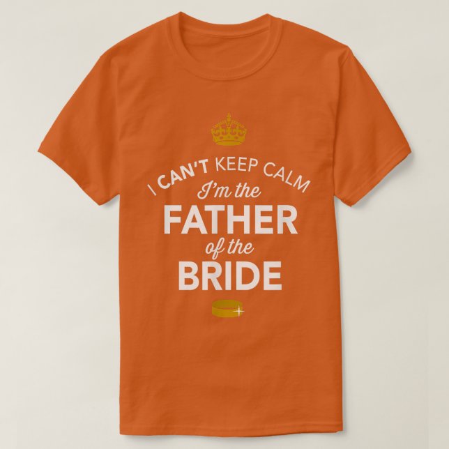 Vater der Braut Geschenk Gegenwart Bekleidungsbrid T-Shirt (Design vorne)