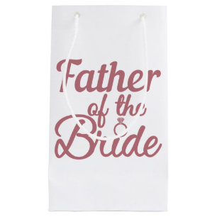Vater der Braut Hochzeitfamilie Matching Kleine Geschenktüte