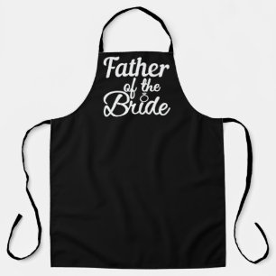 Vater der Braut Hochzeitfamilie Matching Schürze