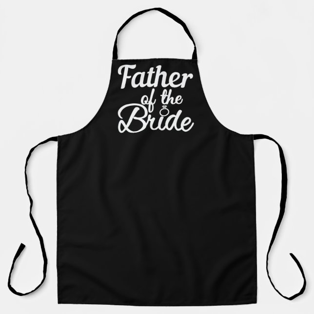 Vater der Braut Hochzeitfamilie Matching Schürze (Vorderseite)