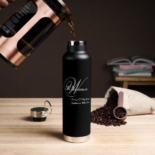 Vater der Braut Hochzeitsgeschenk Coole Monogramm Trinkflasche