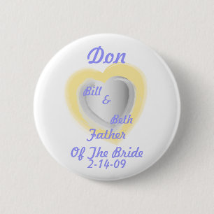 Vater der Braut Knopf-Fertigen besonders an Button