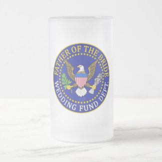 Vater der Braut Mattglas Bierglas