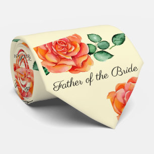 Vater der Braut Peach Rose Neck Tie Krawatte