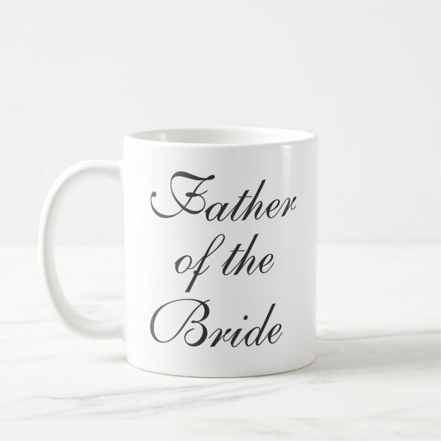 Vater der Braut Save the Date Custom Tasse (Links)