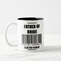 Vater der Braut Scannen Sie zum Bezahlen Dad-Shirt