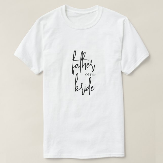 Vater der Braut T-Shirt (Design vorne)