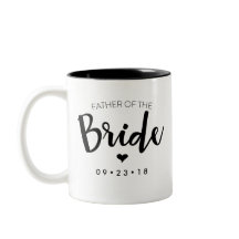 Vater der Braut-Tasse personifizieren Ihr Datum