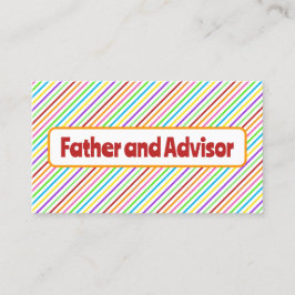 Vater der Braut Telefonnummerkarte