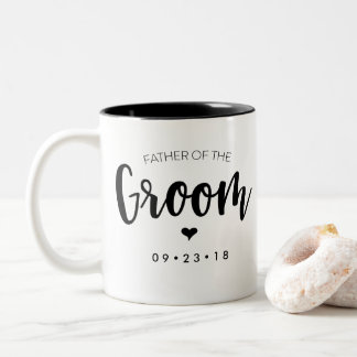 Vater der Bräutigam-Tasse personifizieren Ihr Zweifarbige Tasse