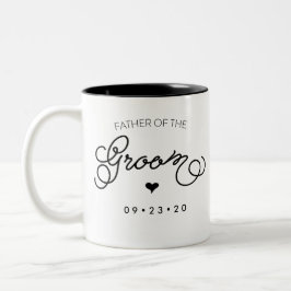 Vater der Bräutigam-Tasse personifizieren Ihr Zweifarbige Tasse