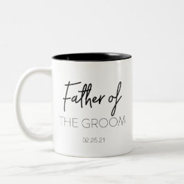 Vater der Bräutigam-Tasse Zweifarbige Tasse