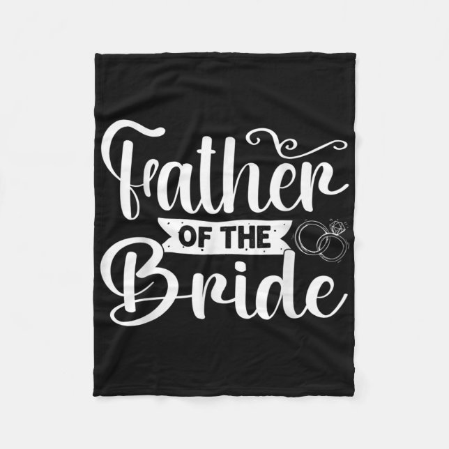 Vater der Brautwitzigen Hochzeitsszenario Fleecedecke (Vorderseite)