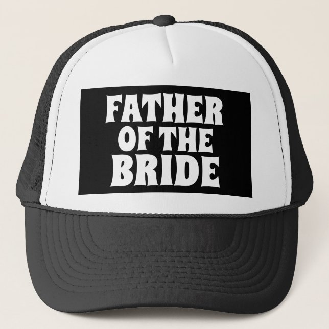 VATER DER BRIDE WEDDING GIFT BALL CAPS HATT TRUCKERKAPPE (Vorderseite)