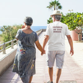 Vater der BRIDE White Wedding Party T-Shirt