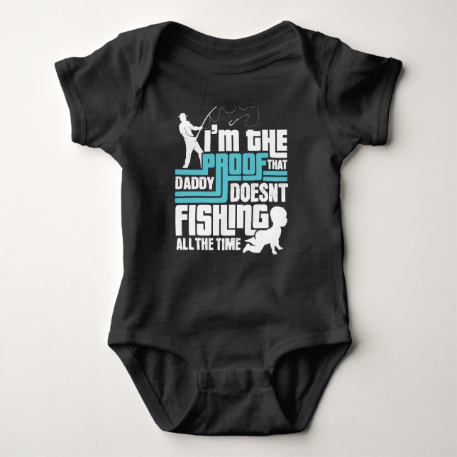 Vater der Fischerei Baby Strampler (Vorderseite)