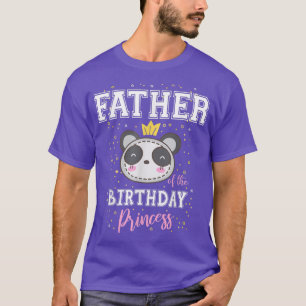 Vater der Geburt Prinzessin Niedlich Panda Bär B- T-Shirt