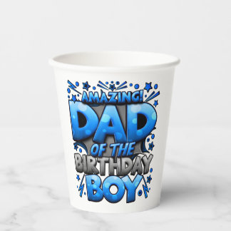 Vater der Geburtstagsjunge Matching Family Pappbecher