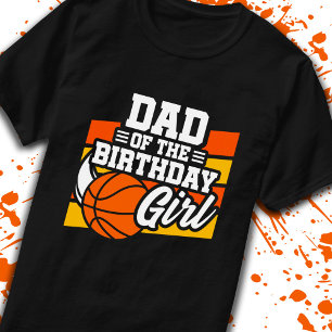 Vater der Geburtstagsmädchen Basketball Party Vate T-Shirt